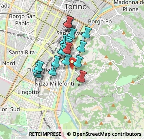 Mappa Via Villa Glori, 10133 Torino TO, Italia (1.2825)