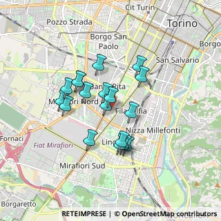 Mappa Via San Marino, 10134 Torino TO, Italia (1.40944)