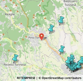 Mappa Via Valle Balbiana, 10025 Pino Torinese TO, Italia (3.718)