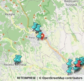 Mappa Via Valle Balbiana, 10025 Pino Torinese TO, Italia (3.176)