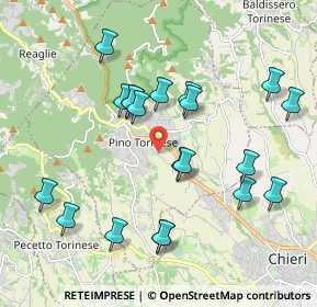 Mappa Via Valle Balbiana, 10025 Pino Torinese TO, Italia (2.0005)