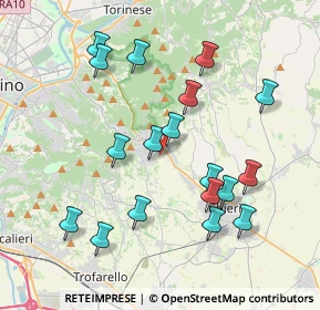 Mappa Via Valle Balbiana, 10025 Pino Torinese TO, Italia (3.97667)