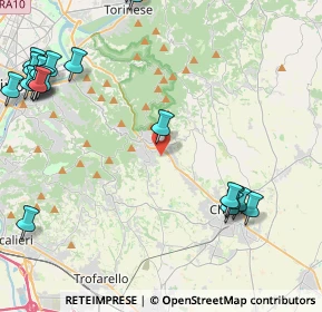 Mappa Via Valle Balbiana, 10025 Pino Torinese TO, Italia (6.0905)