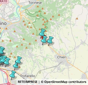 Mappa Via Valle Balbiana, 10025 Pino Torinese TO, Italia (6.82133)