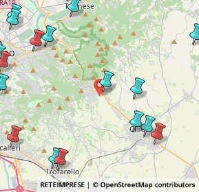 Mappa Via Valle Balbiana, 10025 Pino Torinese TO, Italia (6.6945)