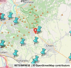 Mappa Via Valle Balbiana, 10025 Pino Torinese TO, Italia (6.847)