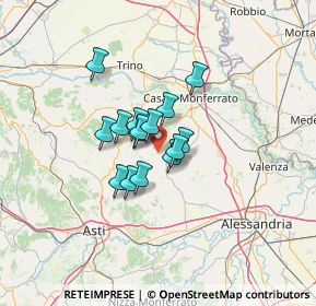 Mappa Piazza Europa, 15030 Olivola AL, Italia (8.07667)