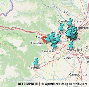 Mappa Via Camillo Benso Conte di Cavour, 10090 Trana TO, Italia (15.0615)