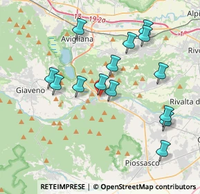 Mappa Via Camillo Benso Conte di Cavour, 10090 Trana TO, Italia (3.85929)