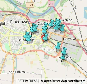 Mappa Via Angelo Spinazzi, 29122 Piacenza PC, Italia (1.39294)