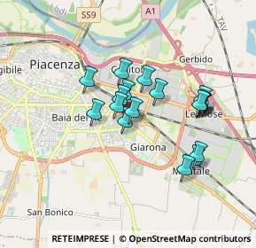 Mappa Via Angelo Spinazzi, 29122 Piacenza PC, Italia (1.425)