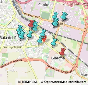 Mappa Via Angelo Spinazzi, 29122 Piacenza PC, Italia (0.8295)