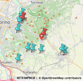 Mappa Via S. Felice, 10025 Pino Torinese TO, Italia (4.37923)