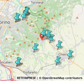 Mappa Via S. Felice, 10025 Pino Torinese TO, Italia (4.508)