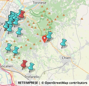 Mappa Via S. Felice, 10025 Pino Torinese TO, Italia (6.0425)