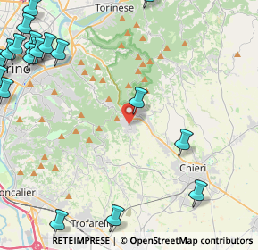 Mappa Via S. Felice, 10025 Pino Torinese TO, Italia (6.9735)