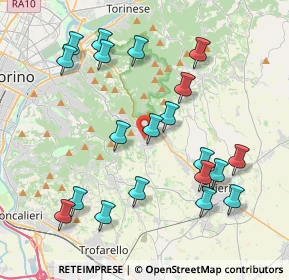 Mappa Via S. Felice, 10025 Pino Torinese TO, Italia (4.302)