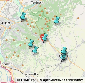 Mappa Via S. Felice, 10025 Pino Torinese TO, Italia (4.04636)