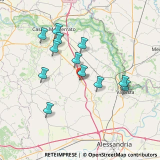 Mappa Via G. Lanza, 15040 Mirabello Monferrato AL, Italia (7.5225)