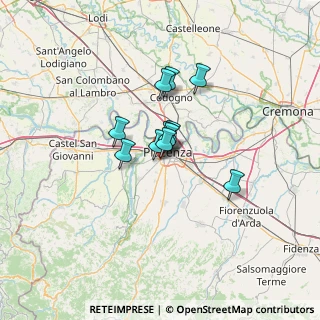 Mappa Via Tansini Ferruccio, 29122 Piacenza PC, Italia (7.71091)