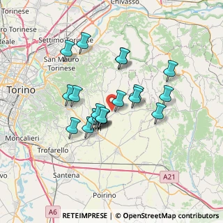 Mappa 10020 Andezeno TO, Italia (5.7235)