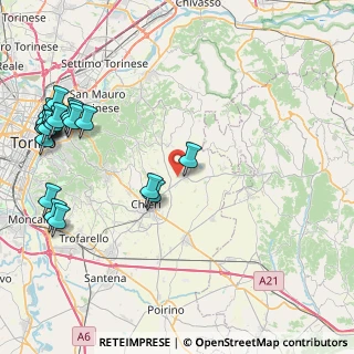 Mappa 10020 Andezeno TO, Italia (11.4575)