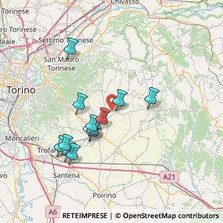Mappa 10020 Andezeno TO, Italia (7.09917)