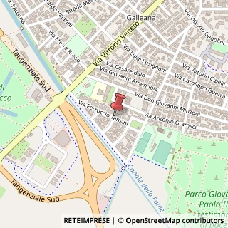 Mappa Via Tansini Ferruccio, 23, 29122 Piacenza, Piacenza (Emilia Romagna)
