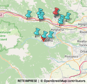 Mappa Via Grangia Marin, 10094 Giaveno TO, Italia (7.21583)