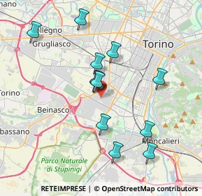 Mappa Unnamed Road, 10135 Torino TO, Italia (3.52667)