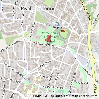 Mappa Via Mellano Secondo, 178, 10040 Rivalta di Torino, Torino (Piemonte)