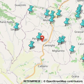 Mappa Via Asti, 14030 Penango AT, Italia (3.0495)
