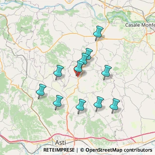 Mappa Via Asti, 14030 Penango AT, Italia (6.61545)