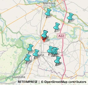 Mappa Via Alessandro Volta, 46020 Motteggiana MN, Italia (6.62615)