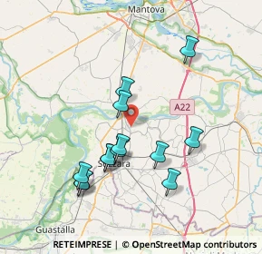 Mappa Via Alessandro Volta, 46020 Motteggiana MN, Italia (6.95231)