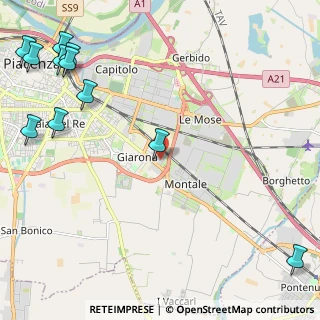 Mappa Via Bartolomeo Pighetti, 29122 Piacenza PC, Italia (3.36727)