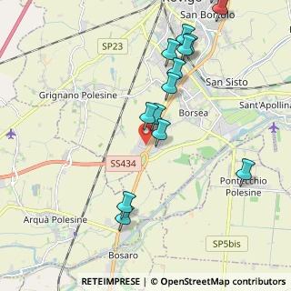 Mappa Viale della Cooperazione, 45100 Borsea RO, Italia (2.9945)
