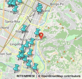 Mappa Strada alla Villa Zanetti, 10133 Torino TO, Italia (2.9045)