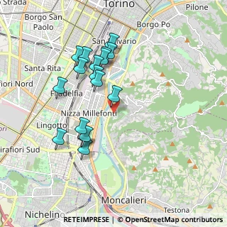 Mappa Strada alla Villa Zanetti, 10133 Torino TO, Italia (1.77706)