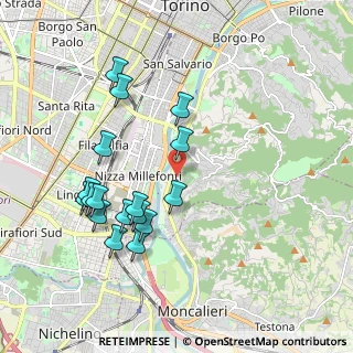 Mappa Strada alla Villa Zanetti, 10133 Torino TO, Italia (1.98471)