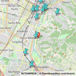 Mappa Strada alla Villa Zanetti, 10133 Torino TO, Italia (2.93917)