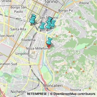 Mappa Strada alla Villa Zanetti, 10133 Torino TO, Italia (1.88273)