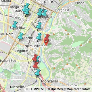 Mappa Strada alla Villa Zanetti, 10133 Torino TO, Italia (2.52875)