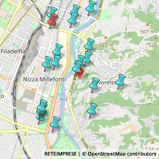 Mappa Strada alla Villa Zanetti, 10133 Torino TO, Italia (1.129)