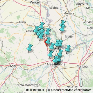 Mappa Strada Pizzo, 15040 Mirabello Monferrato AL, Italia (11.0015)
