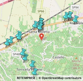 Mappa Via Gazzaniga, 27046 Santa Giuletta PV, Italia (1.095)