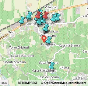 Mappa Via Gazzaniga, 27046 Santa Giuletta PV, Italia (0.432)