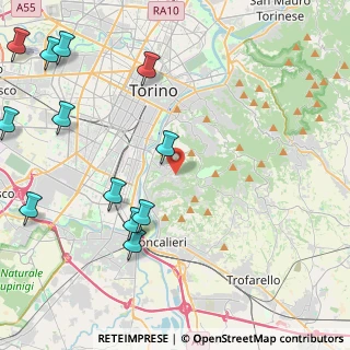 Mappa Strada della Creusa, 10133 Torino TO, Italia (5.84583)