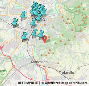 Mappa Strada della Creusa, 10133 Torino TO, Italia (4.6195)