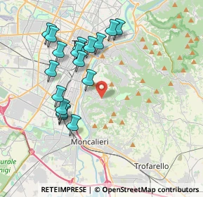 Mappa Strada della Creusa, 10133 Torino TO, Italia (3.85647)